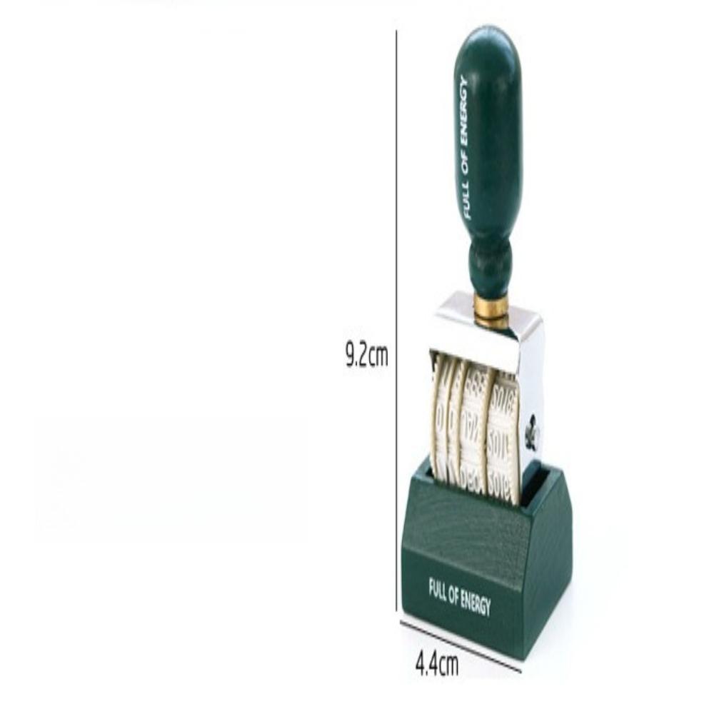 

1PC Vintage Date Digital postmark Stamp Decoration Wooden Handle Rotating Stamp Scrapbooking DIY Craft Standard Seal Handmade Supply