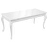 Eettafel 179x89x81 cm Hoogglans Wit