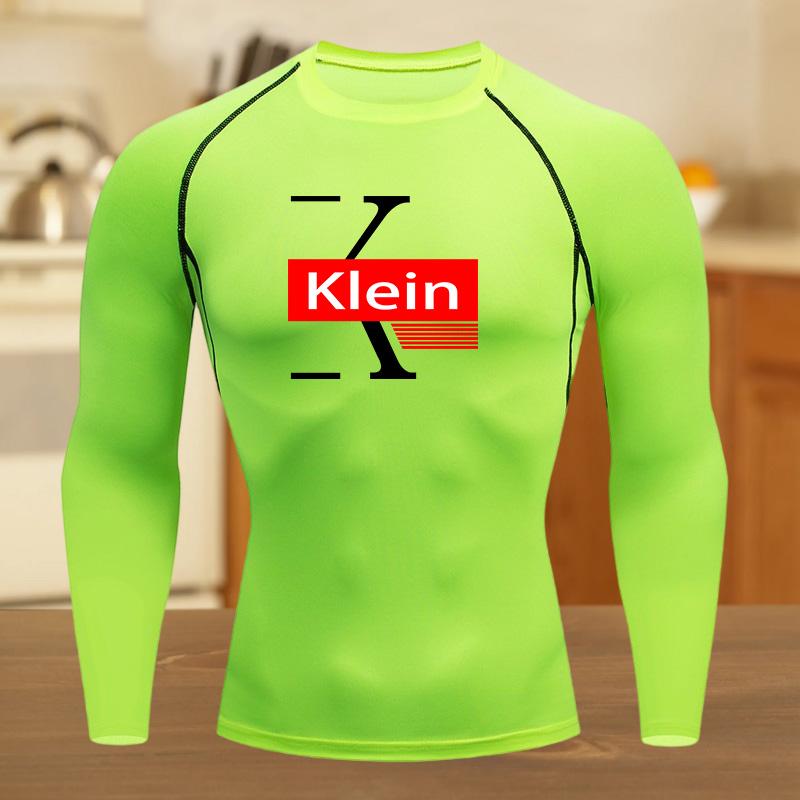 Мужская летняя спортивная компрессионная футболка Дышащая Быстросохнущая Высокоэластичная Беговая с коротким рукавом Облегающая футболка с ярким рисунком для тренажерного зала S