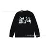 3. Cross-border Stuart long-sleeved printed t-shirt American trendy cylindrical cloth casual loose men and women the same style
