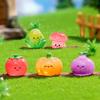 8Pcs/set Multicolors Mini Luminous Vegetable Miniatures Glow in the Dark Resin Ornaments Fairy Garden Decoration Micro Landscape