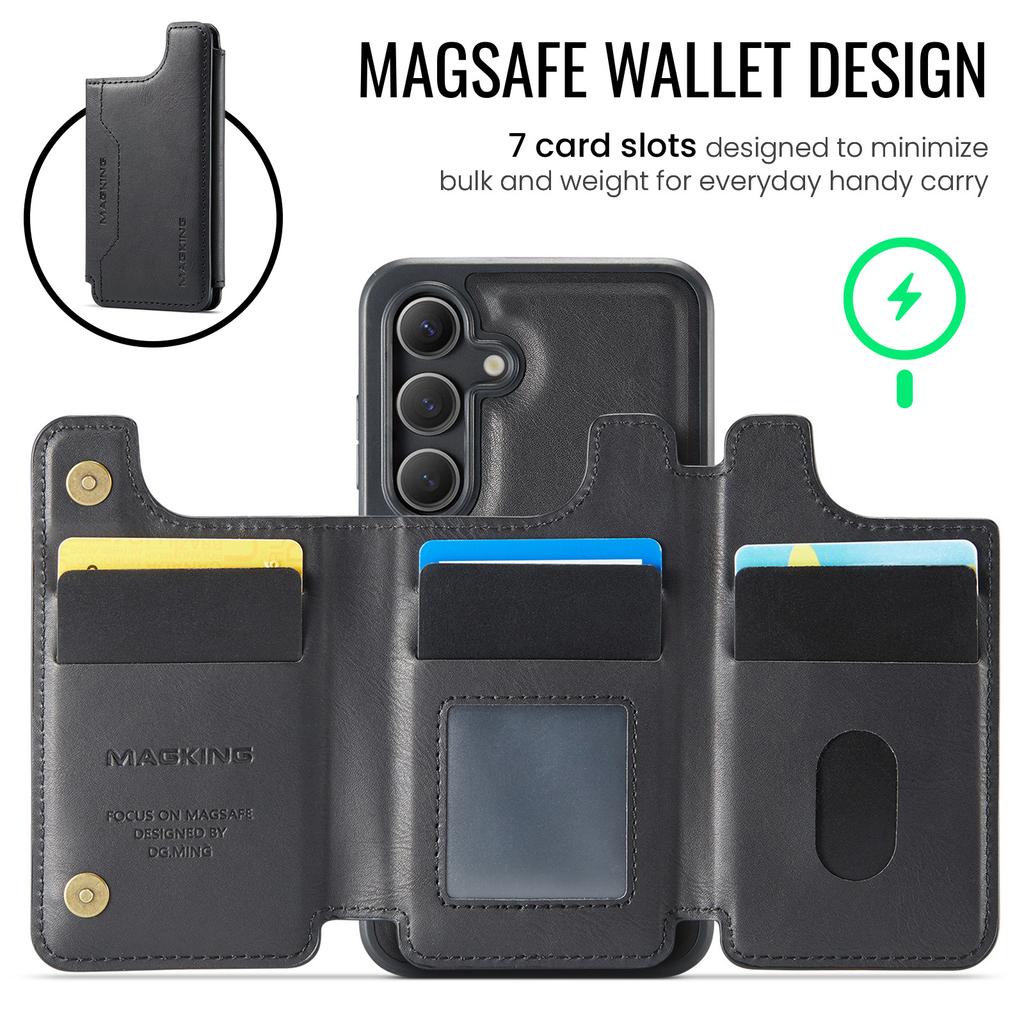 MAGKING K3 Series For Samsung Galaxy S26 / S26 Pro Magnetic Case Detachable Wallet PC + TPU + PU Phone Cover