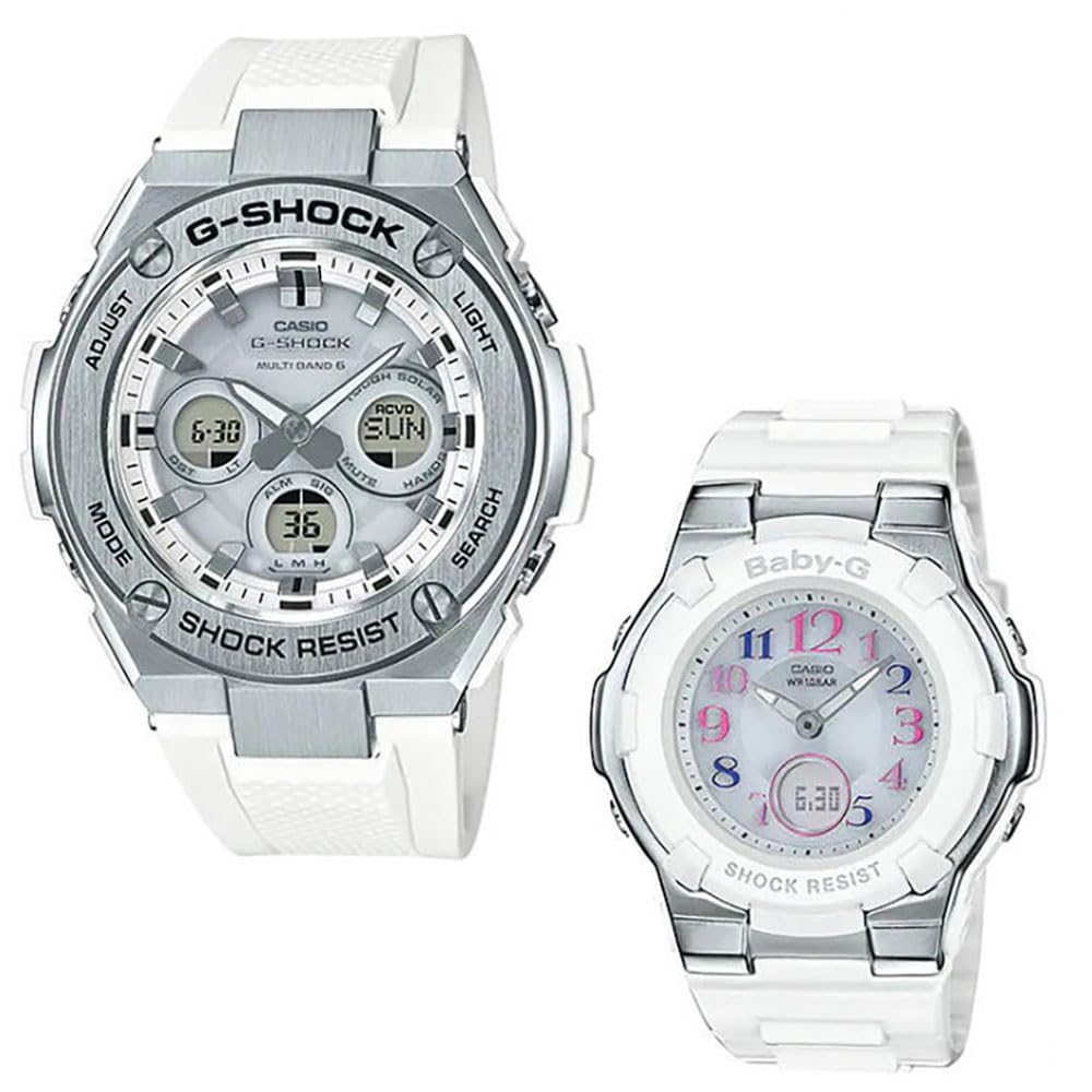 

[Casio] CASIO Pair Watch G-SHOCK G-Shock BABY-G Baby G Ana-Digi Radio Solar Genuine Pair Case Set of 2 GST-W310-7AJF BGA-1100GR-7BJF Watch