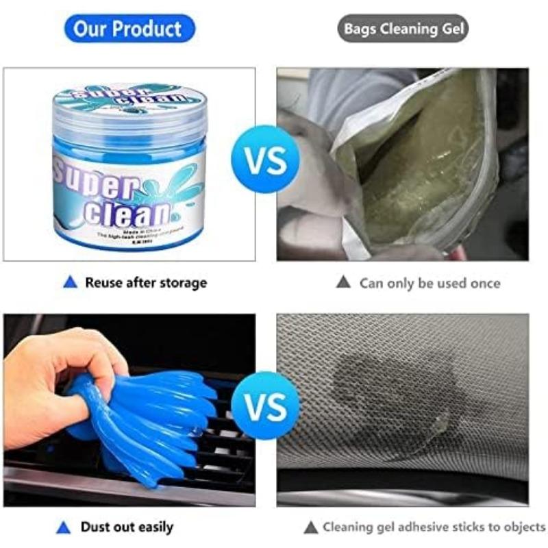 1/2pcs Cleaning Gel for Car Detailing Tools, Auto Air Vent Interior Detail Dust Cleaner, Universal Dust Cleaner, for Auto Laptop Home Car Keyboard
