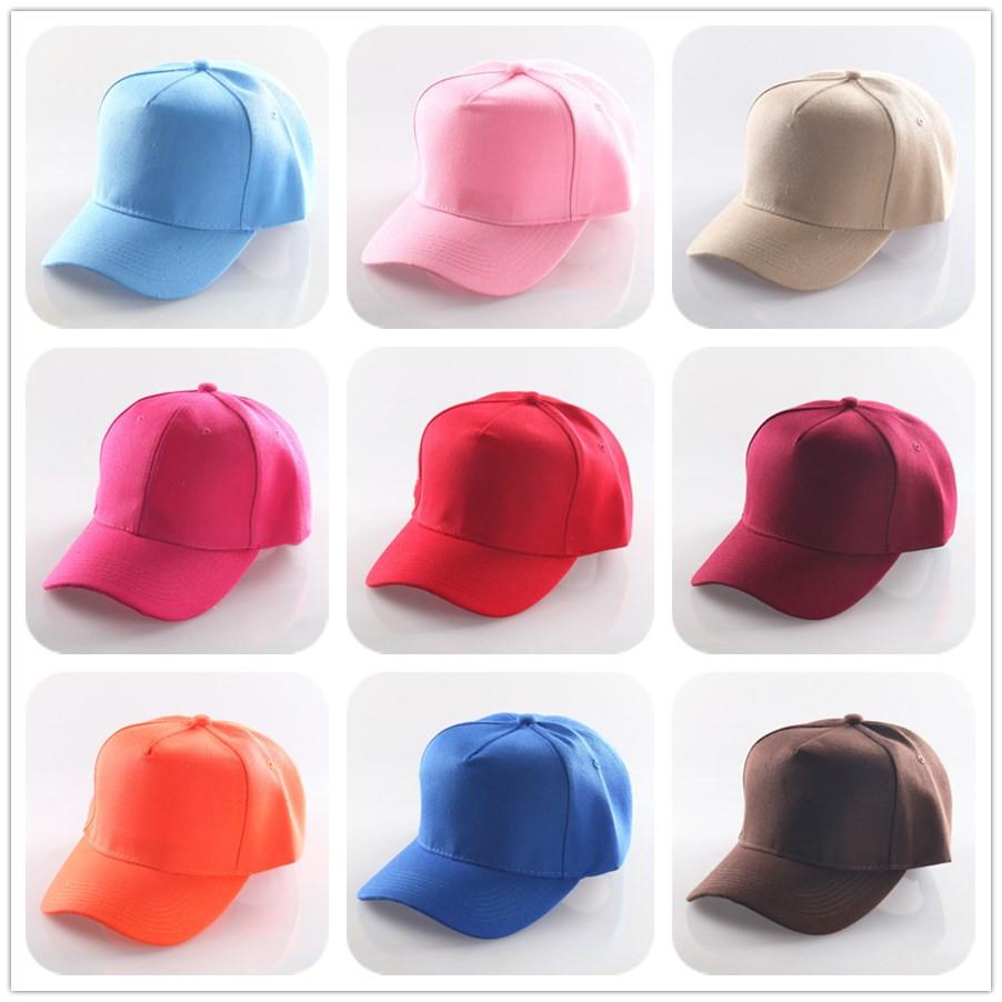 Wholesale Cheap Solid Baseball Caps Solid Snapback Caps Black White Red Yellow Drop Shipping Caps For Man Women