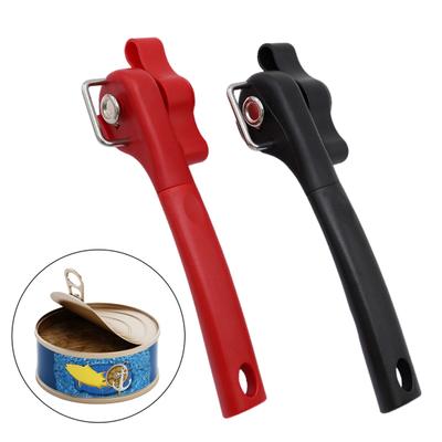 Can Opener Side Opening Manual Opener Ergonomic Handle Stainless Steel Lid Opener for Home Kitchen Bar