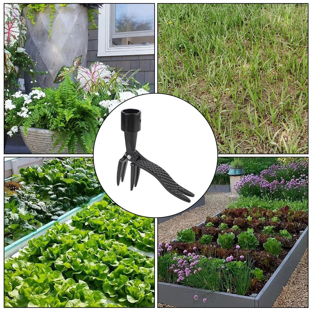 Grabunkräuterstecher Schwarz Wurzelentferner Mit Fußpedal Gartenarbeit Rasenzubehör Stehendes Unkrautentfernungswerkzeug Unkrautentfernungskopf Ersatzkralle Fußpedal Unkrautzieher