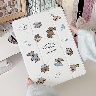 IPad Pro 12.9/iPad Air 13 2024/iPad Air 13 2025/iPad Mini 6 7/iPad 9.7/iPad Pro 13 11/iPad 11 10.9/iPad 10.2 İçin Kalem Yuvalı Tablet Koruyucu Kılıf