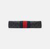 [Pre-Owned] Signature Logo Stripe Web Zipper Canvas Clutch - Excellent #6B5X54