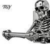 Funny Gothic Housewarming Gifts Skeleton Toilet Paper Holder, Wall Mount Skull Tissue Dark Aesthetic Bathroom Fixtures Roll Organizer Stand,
