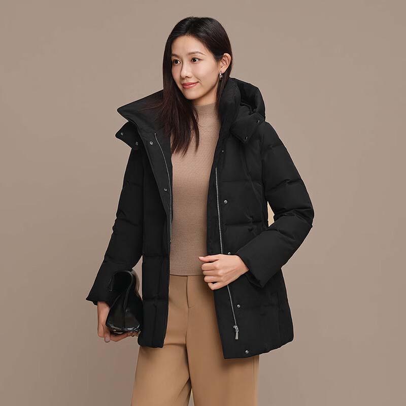 Bosideng Men's Classic Business Hooded Goose Down Jacket