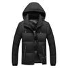 Light Thin Section of The Cotton Coat Men's Winter Fashion Clash of Colours Slim Simple Removable Cap Thickened Hooded Jacket Men