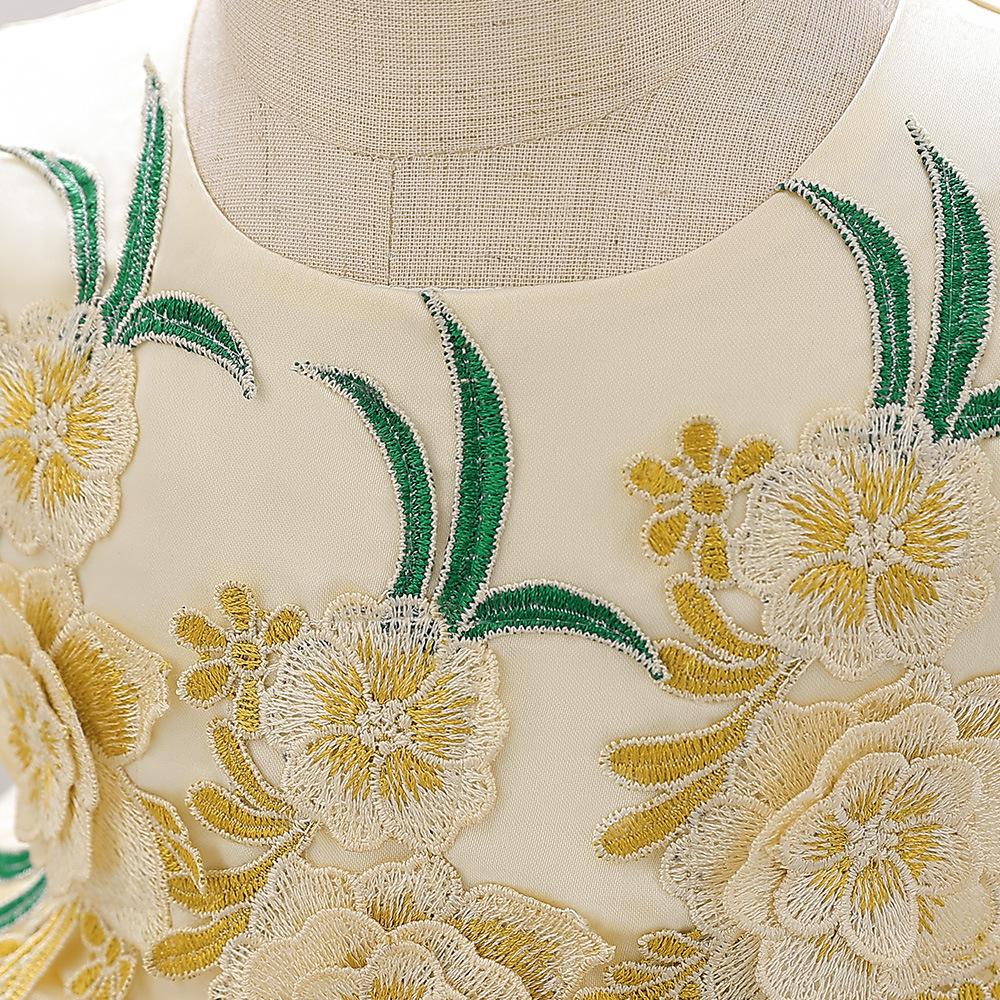 Holčička Růžové šaty Elegantní Princezna Narozeninová párty Plesové šaty Volánky pro děti Večerní Luxusní šaty Slavnostní kostýmy