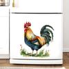 Cartoon Farmhouse Rooster Fridge Stickers, Self-Adhesive Wall Decor for Kitchen Restaurant Background Wall Decoration