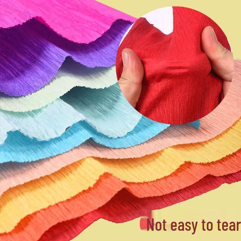 Thickened Colored Crepe Paper for DIY Rose Origami and Kindergarten Crafts