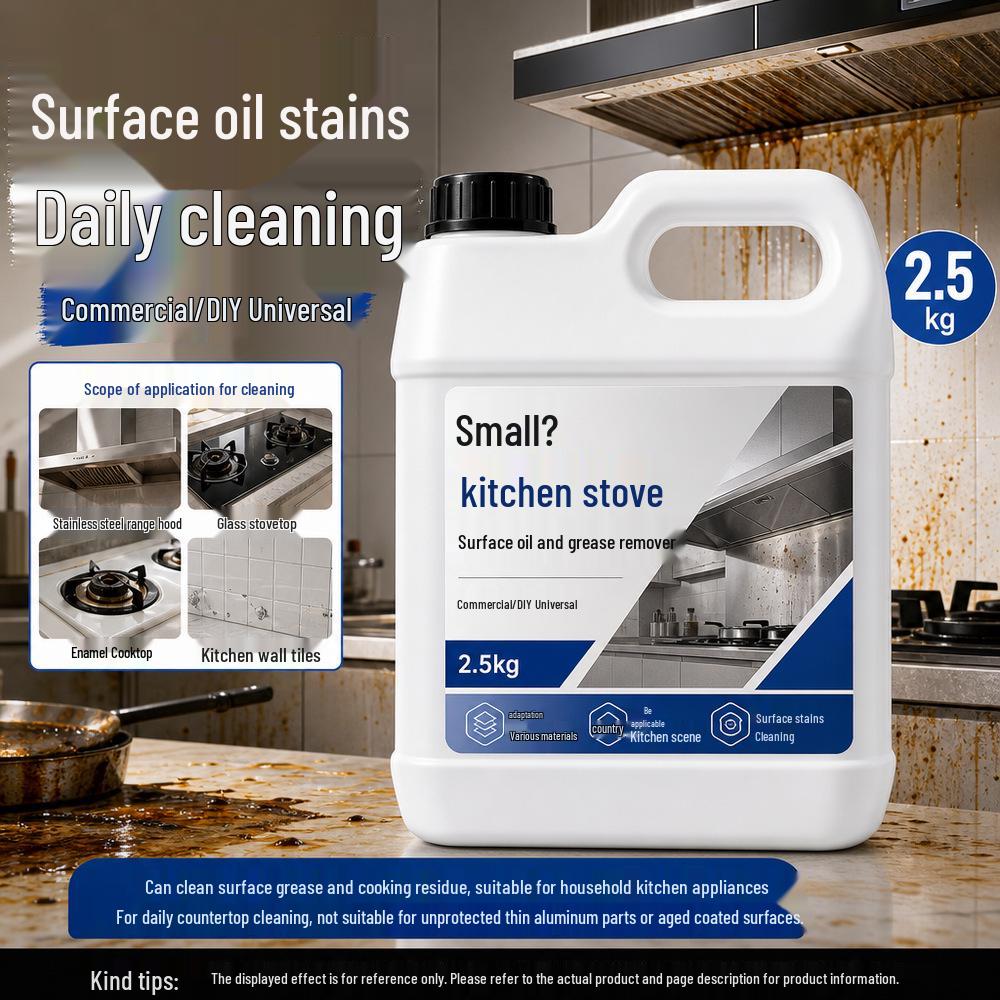 Countertop & Range Hood Oil Stain Cleaner - Kitchen Appliance Cleaning Liquid
