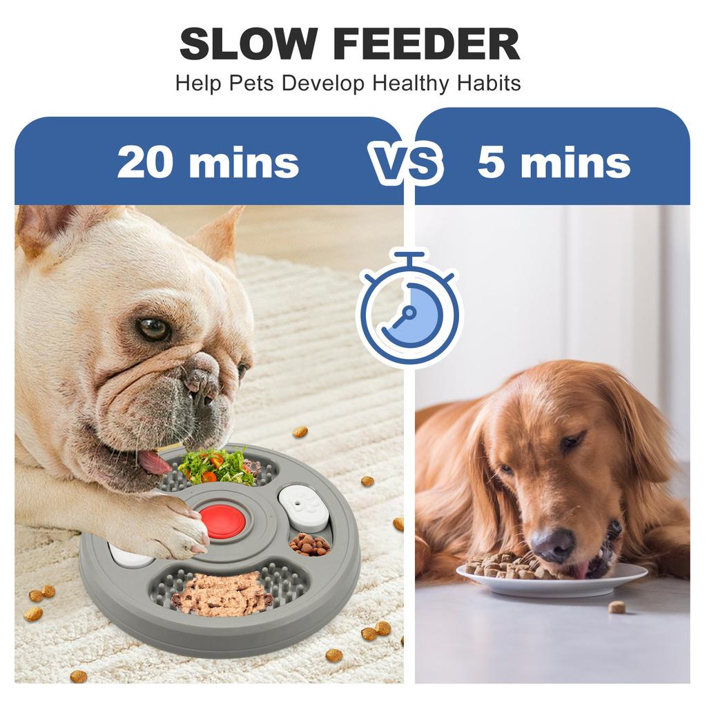 Spielzeug, Leckfuttertablett, Futter verstecken, Haustierspielzeug, Lindert Langeweile, Training, Intelligenz, Slow Food Tray, Abschließbare Hundekiste