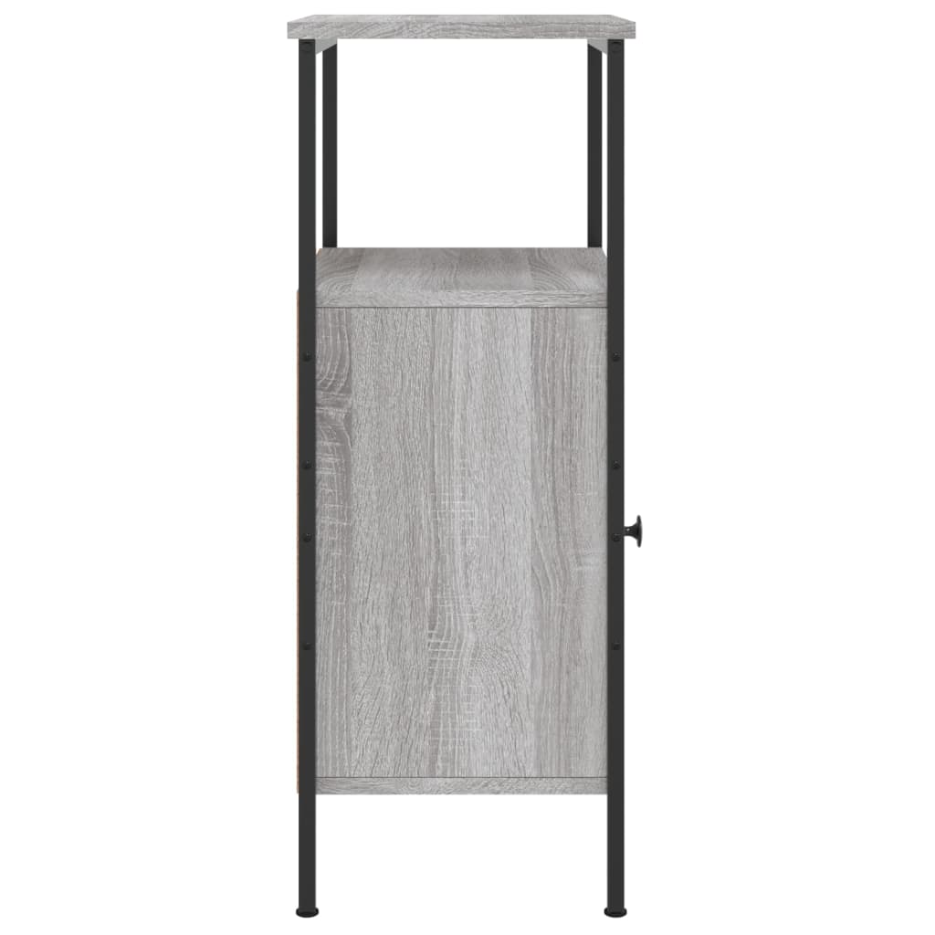 Nightstand Gray Sonoma Oak 41x31x80 cm Particleboard