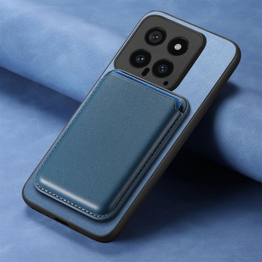 Xiaomi Mi 15pro Mobile Phone Case Is All-inclusive Plain Leather Note14 Magnetic Card Bag, Simple Redmi K80 Protective Case.