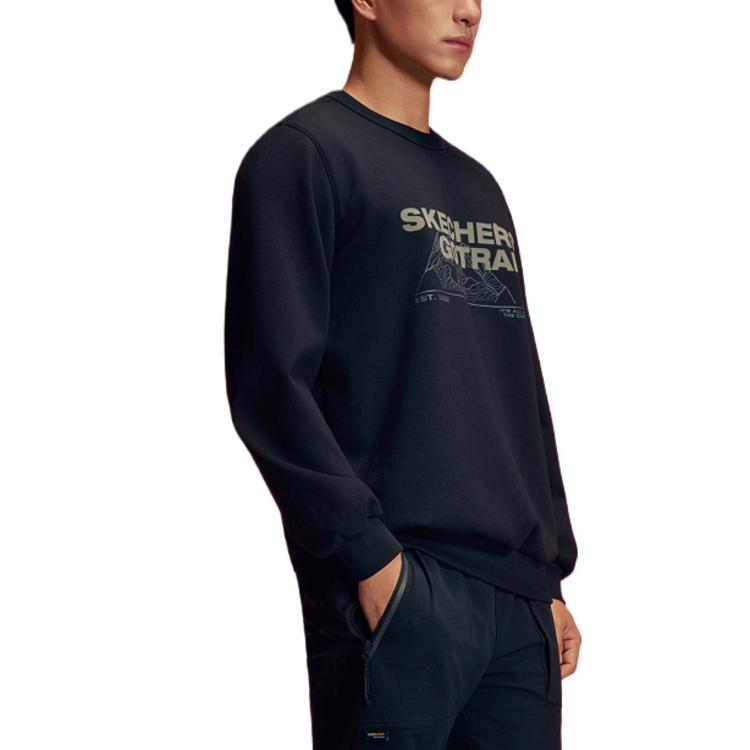 Skechers Outdoor Series Crew Neck Long Sleeve Pullover Sweatshirt Men sweatshirt P425M155-0018