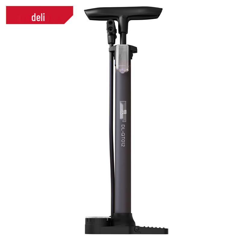 Deli DL-QT012 Steel Air Pump with Pressure Gauge