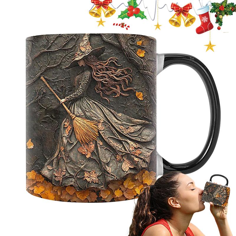 350ml Halloween Witch Coffee Mug  Coffee Tea milk Mugs Home Breakfast Milk Cup Afternoon Tea Coffee Cup tea cup Halloween Gifts