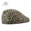 Fashion personality leopard print beret female British retro forward hat casual painter hat anti-cap tide