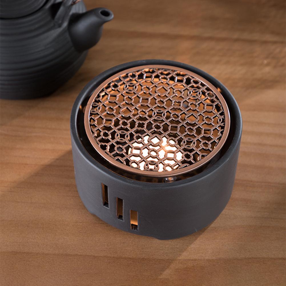 Tea Warmer Safe Teapot Warming Heater Metal Stable Restaurant Base Stainless Steel Hollow for Coffee Shop