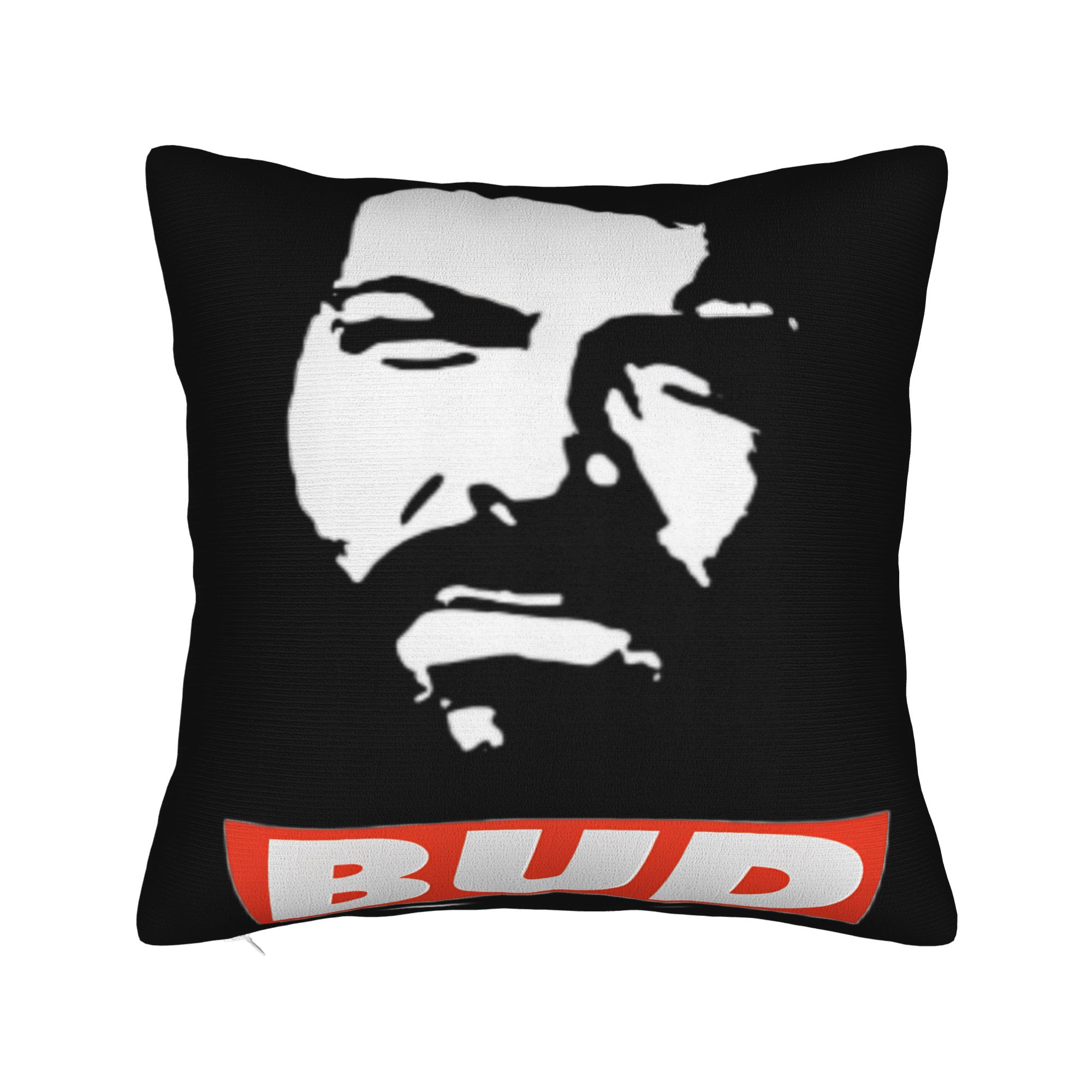 Bud Spencer Italian Actor Pillow Cover  Fashion Pillow Case For Sofa Home Decor Design Pillowcases Birthday Gift 12x12Inch