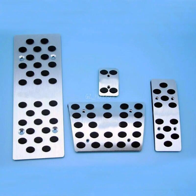 Car Accessories AT Foot Rest Brake Pedals For Benz AMG W164 W166 X164 X166 W251 ML320 GL Class With Logo 4pcs