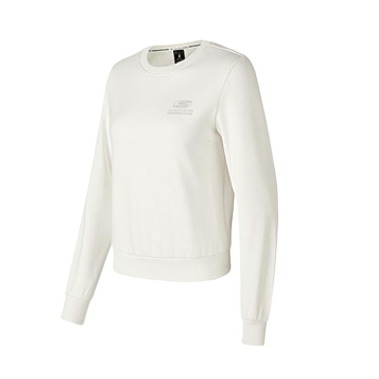 Skechers Comfortable Versatile Fleece Knit Pullover Sweatshirt Women tops P424W167-0074 S