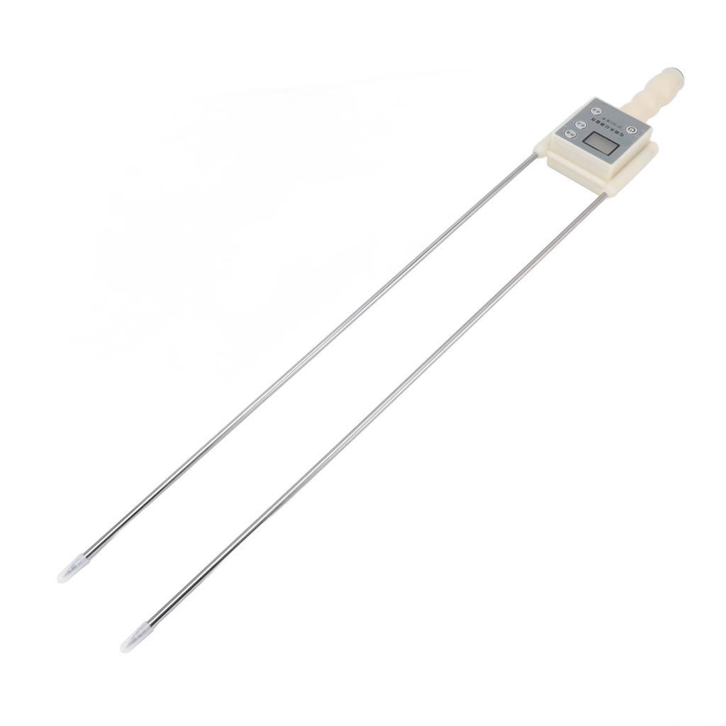 Grain Moisture Meter Rapid Measurement LED High Definition Display Dual Steel Needle Grass Straw Moisture Detector