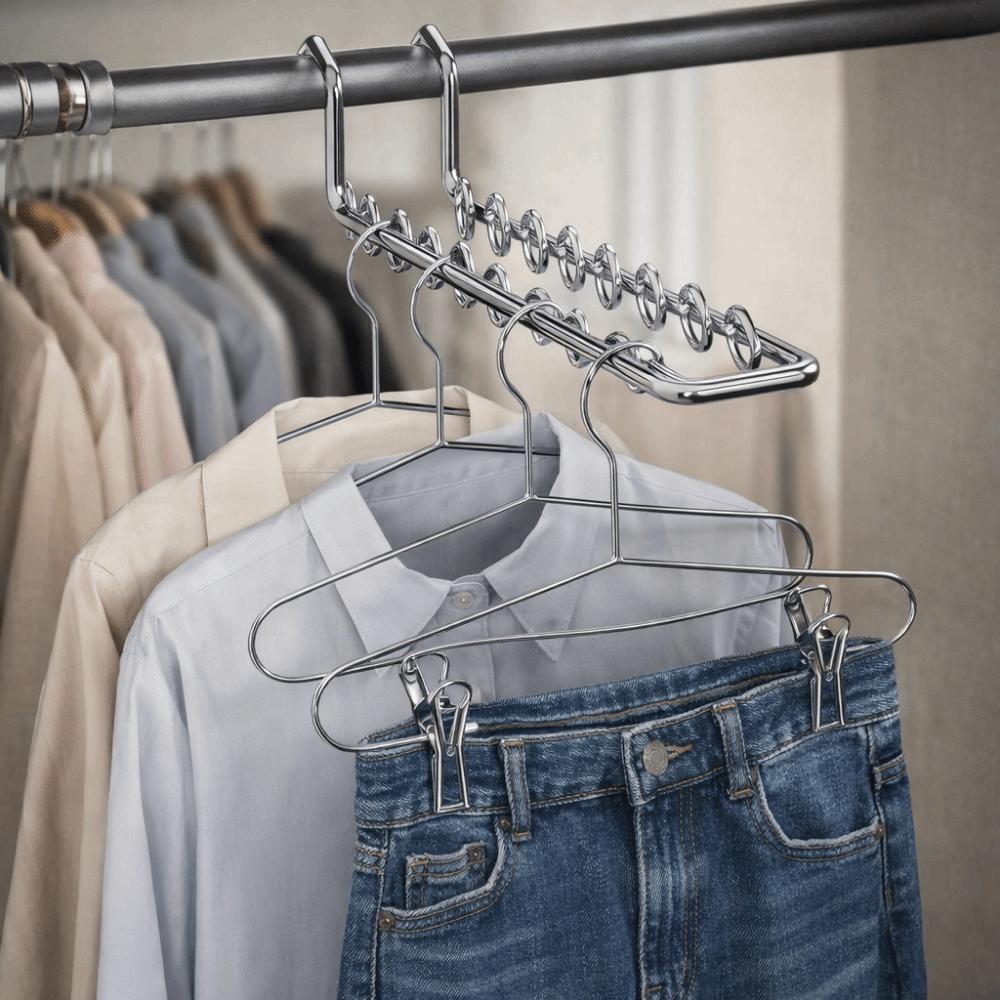 Windproof Socks Drying Rack Stainless Steel Window Net Clothespin Durable Socks Clips  Indoor