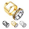 1 Set Bottle Opener Ring Labor-saving High Durability Stainless Steel Bottle Cap Remover Ring for Pub