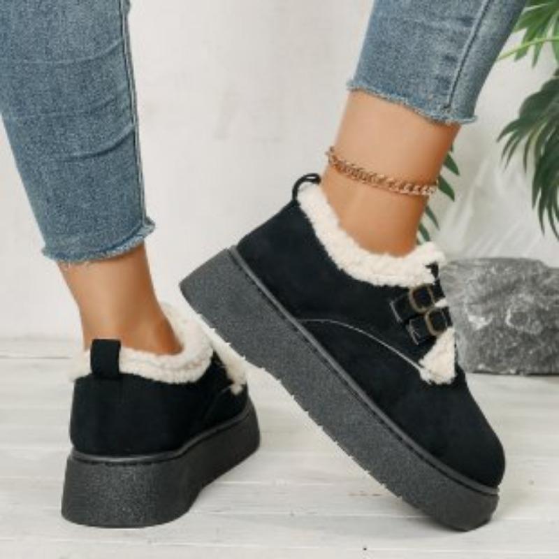 Moteriški žieminiai kailiniai vieni pastorinti paminkštinti šilti šalti lengvi žygiai amortizacija alpinizmas neperšlampami neslidūs sportiniai sniego batai medvilniniai batai