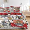 3pcs Tom, Jerry Duvet Cover Set - Machine Washable, Includes 1 Duvet Cover and 2 Pillowcases, No Core Included, All-Season Home Decor for Do