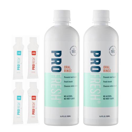 ProFresh Oral Rinse 2-Pack Mouthwash, 500ml X 2 Bottles (Officially Imported) for Bad Breath Care