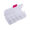 Storage Case Square Plastic Detachable Fishing Box Storage Box 10 Compartments Fishing Tackle Box