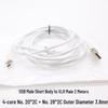 KeBaolong 4-Core Micro USB Data & Power Extension Cable for Xiaomi Camera Surveillance