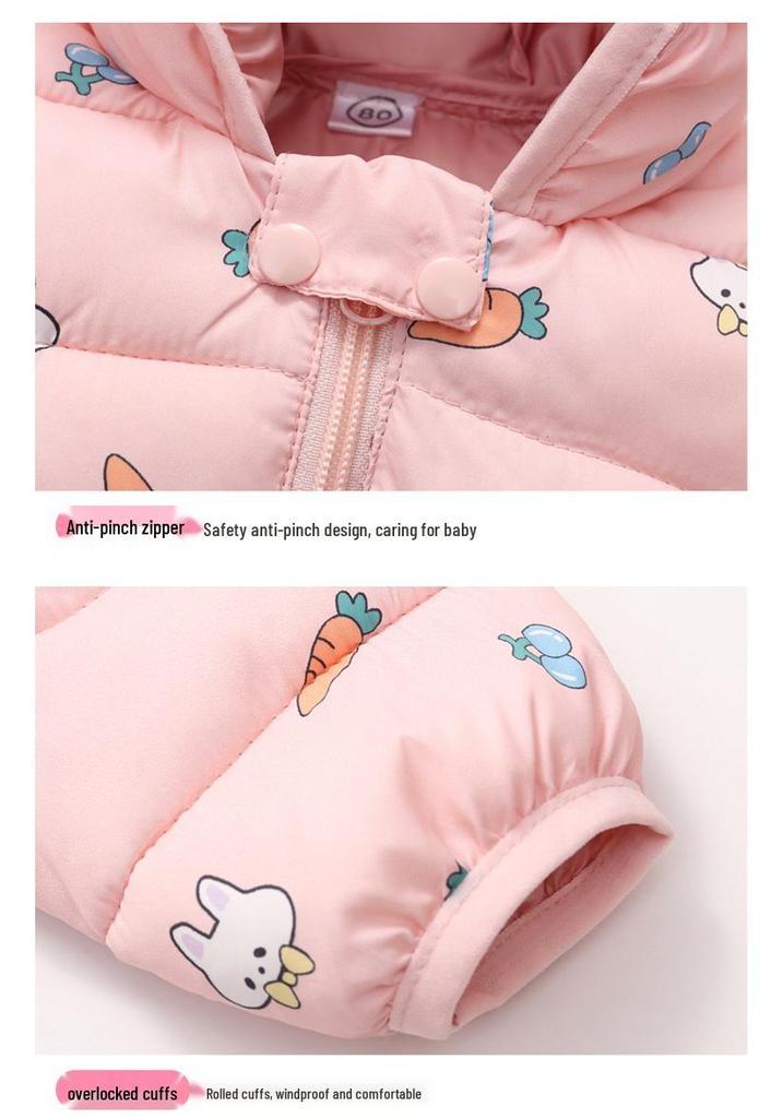 2025 Autumn/Winter Kids' Lightweight Down Cotton Jacket - Boys & Girls Medium/Small Coat