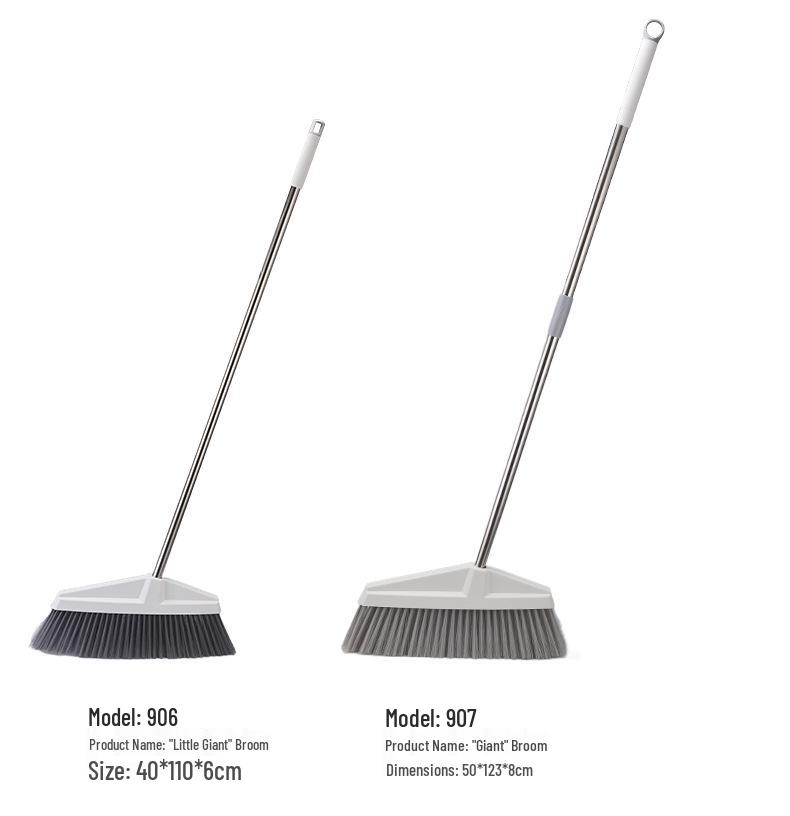 Dapeng 50cm High-Grade Indoor/Outdoor Broom with Long Handle - Thickened, Durable, Large Size