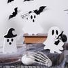 Halloween Cartoon Ghostly Decors Figurine Table Sign Set Of 3 Tiered Tray Ornaments For Mantels Shelves Seasonal Crafting