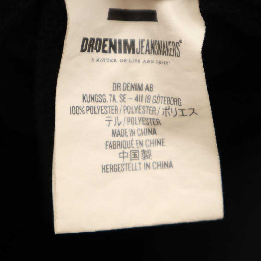 Dr Denim Langarm Zip-Hoodie M schwarz Rückseite gebürstet Damen Gebraucht