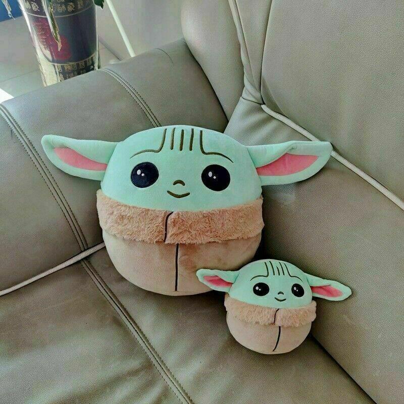 Peluche Carino Baby Yoda in Taglie da 5 o 10 Pollici con Imbottitura Elastica Ultra-morbida