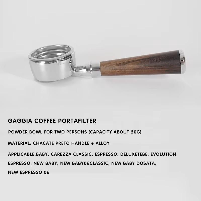 Gaggia 58mm Bottomless Portafilter For Gaggia Classic Replacement Filter Basket Naked Filter Holder Coffee Machine Accessories