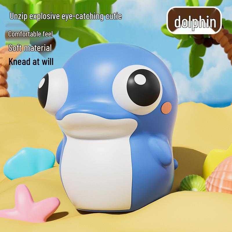 Creative Bubble-Blowing Pinchable Decompression Toy Doll for Students and Kids