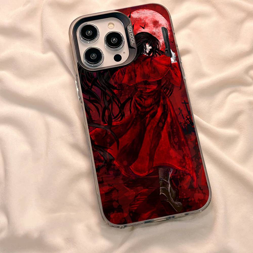 H-Hellsing Anime Coole Handyhülle Für iPhone 17 Air 16 15 14 13 12 11 Pro Max Farbe Hartschalen-Cover
