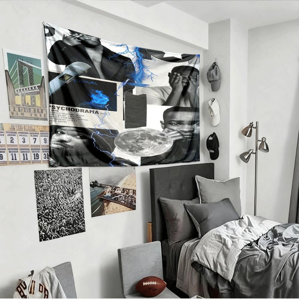 Daves Artistic Rap Theme Digital Print Tapestry Street Dance Hip Hop Decor for Events Party Venue Fashion Decoration