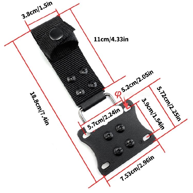 Complete Sheath Webbing System Belt Holder For Blade Includes Mounting Screws For Easy Assembly Secure Belt Carry