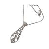Elegant Rhinestone Tie Choker Necklace Long Necklace Trendy Personalized Neckband Neck Accessory Short Clavicle Chain